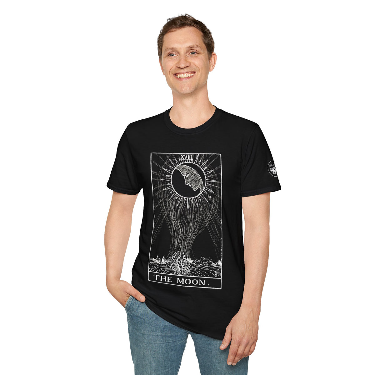 The Moon tarot art T-paita