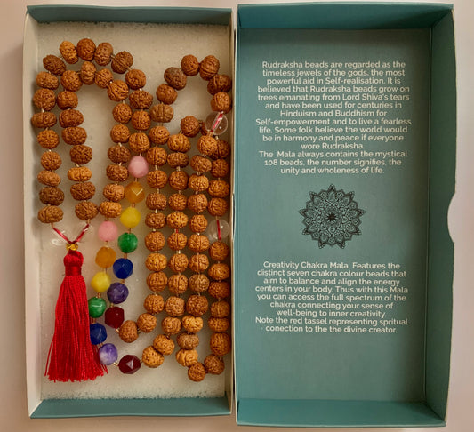 Bali Mala Necklace: Creativity chakra Mala