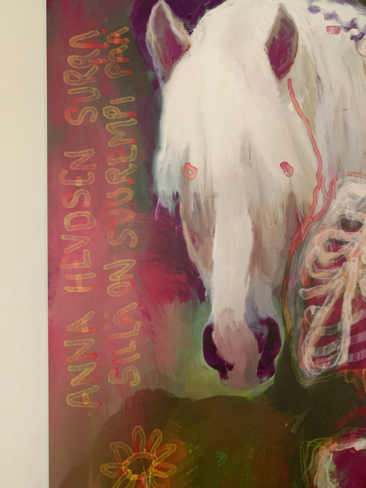 Metallitaulu: Anna hevosen surra