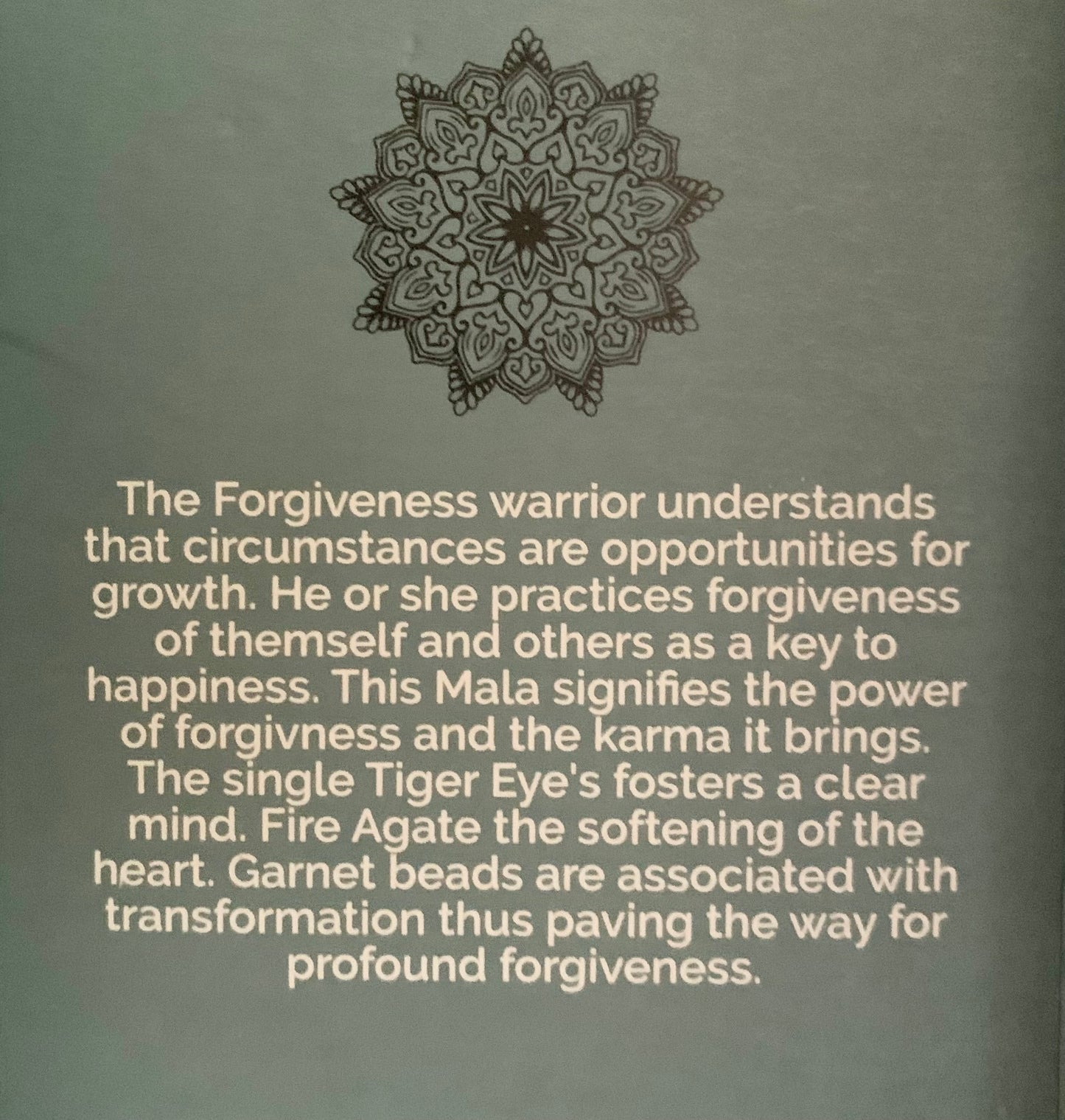 Bali Mala Necklace: Forgiveness Warrior