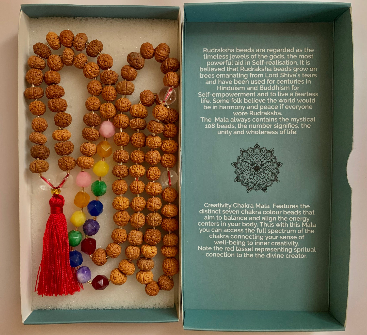 Bali Mala Necklace: Creativity chakra Mala