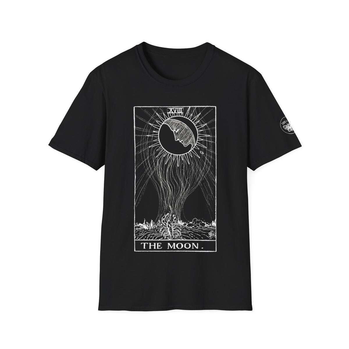 The Moon tarot art T-paita
