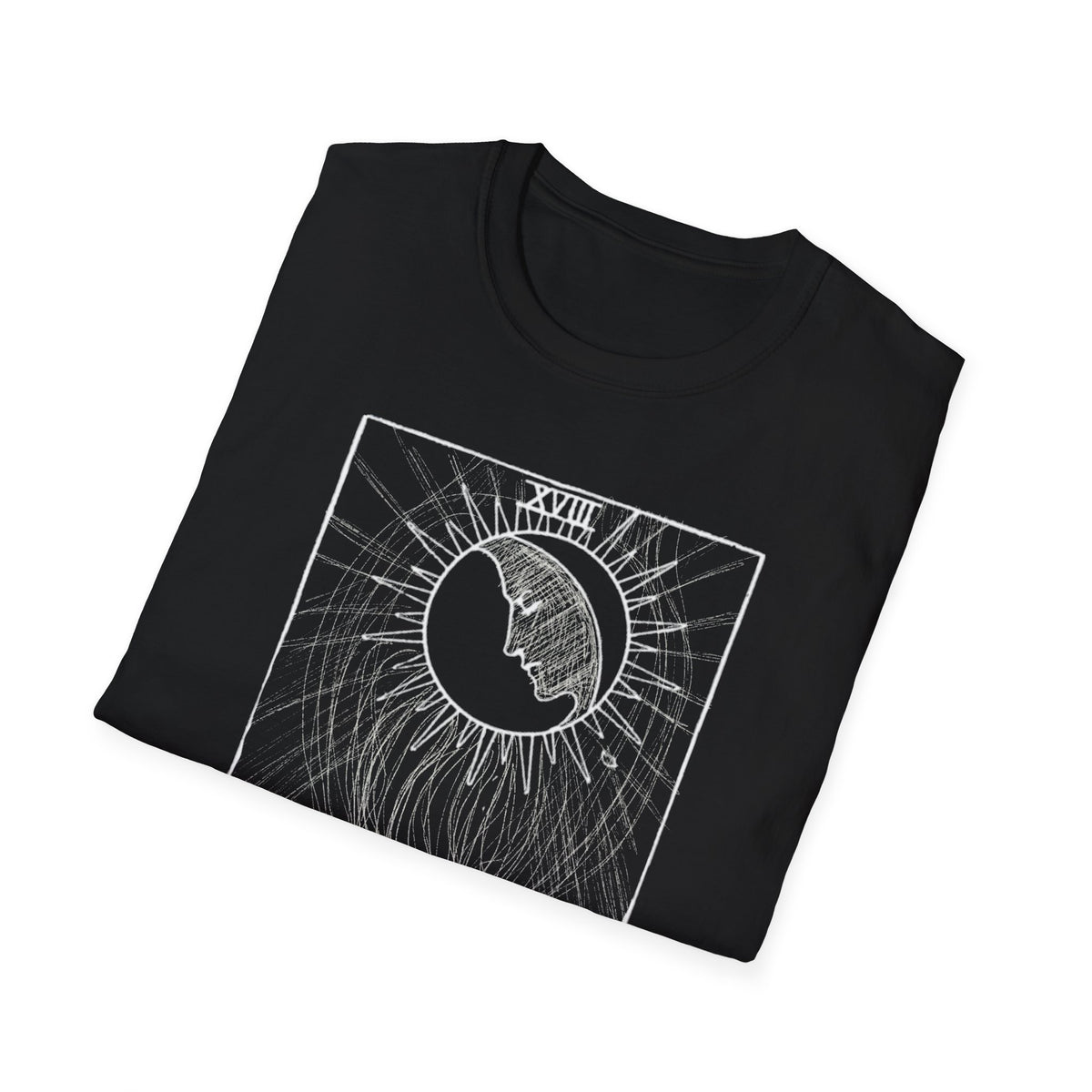 The Moon tarot art T-paita
