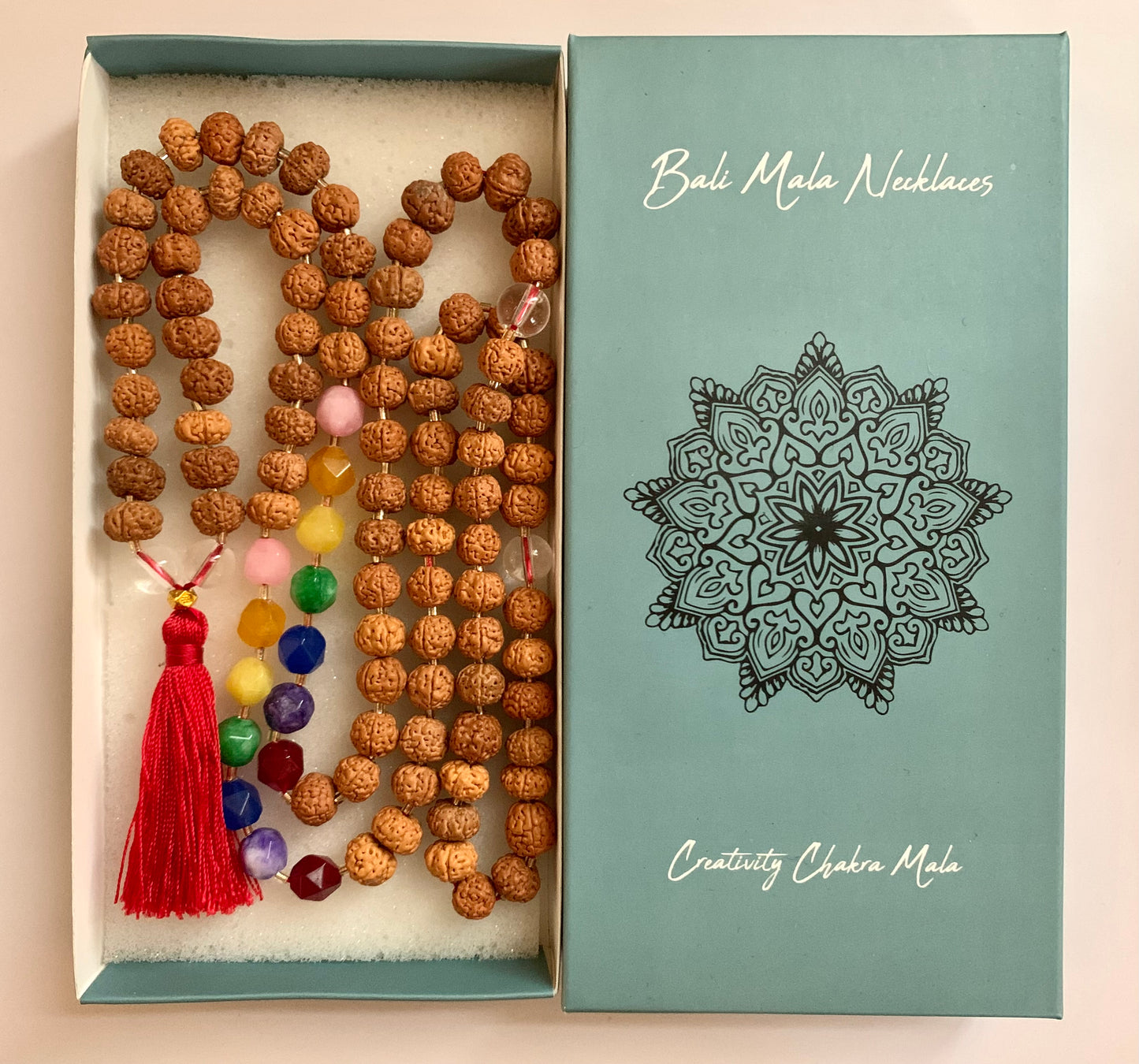 Bali Mala Necklace: Creativity chakra Mala